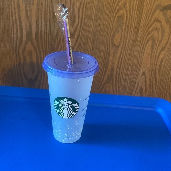 Starbucks Other - NWOT Starbucks blue confetti cup
